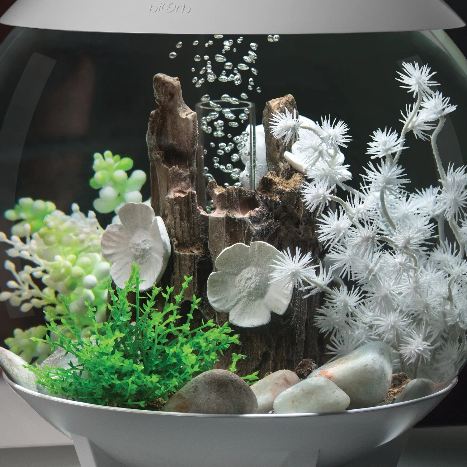 biOrb Small Flower Sculpture akvariedekoration brun