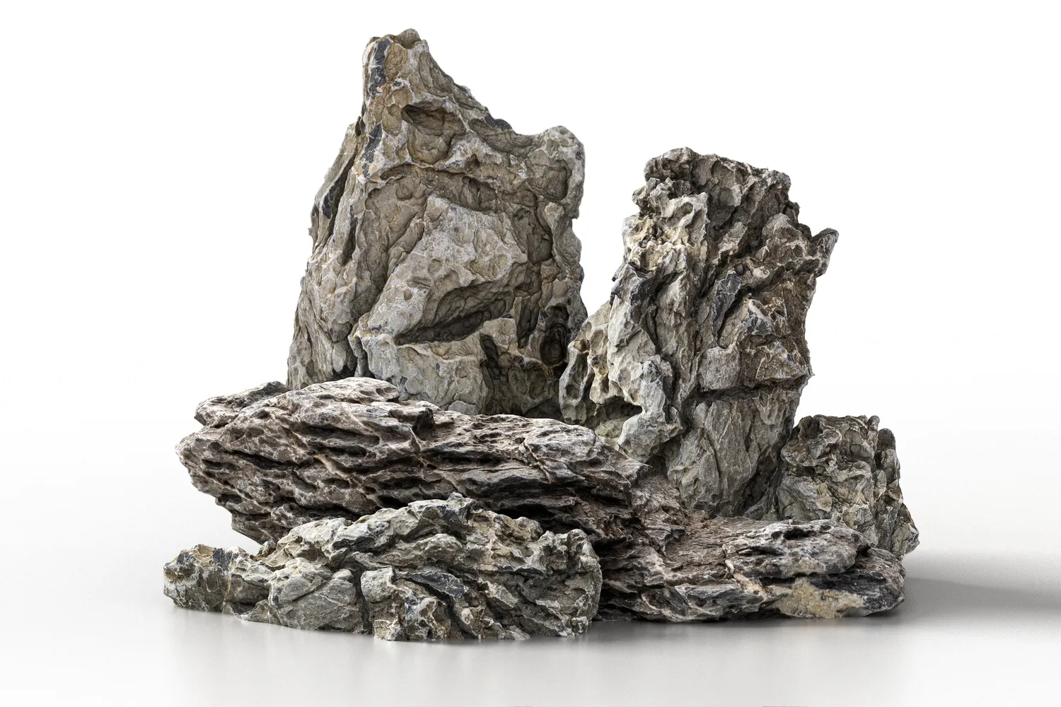 Garnelen TV ARKA myScape Rocks Seiryu sten 5 kg grå