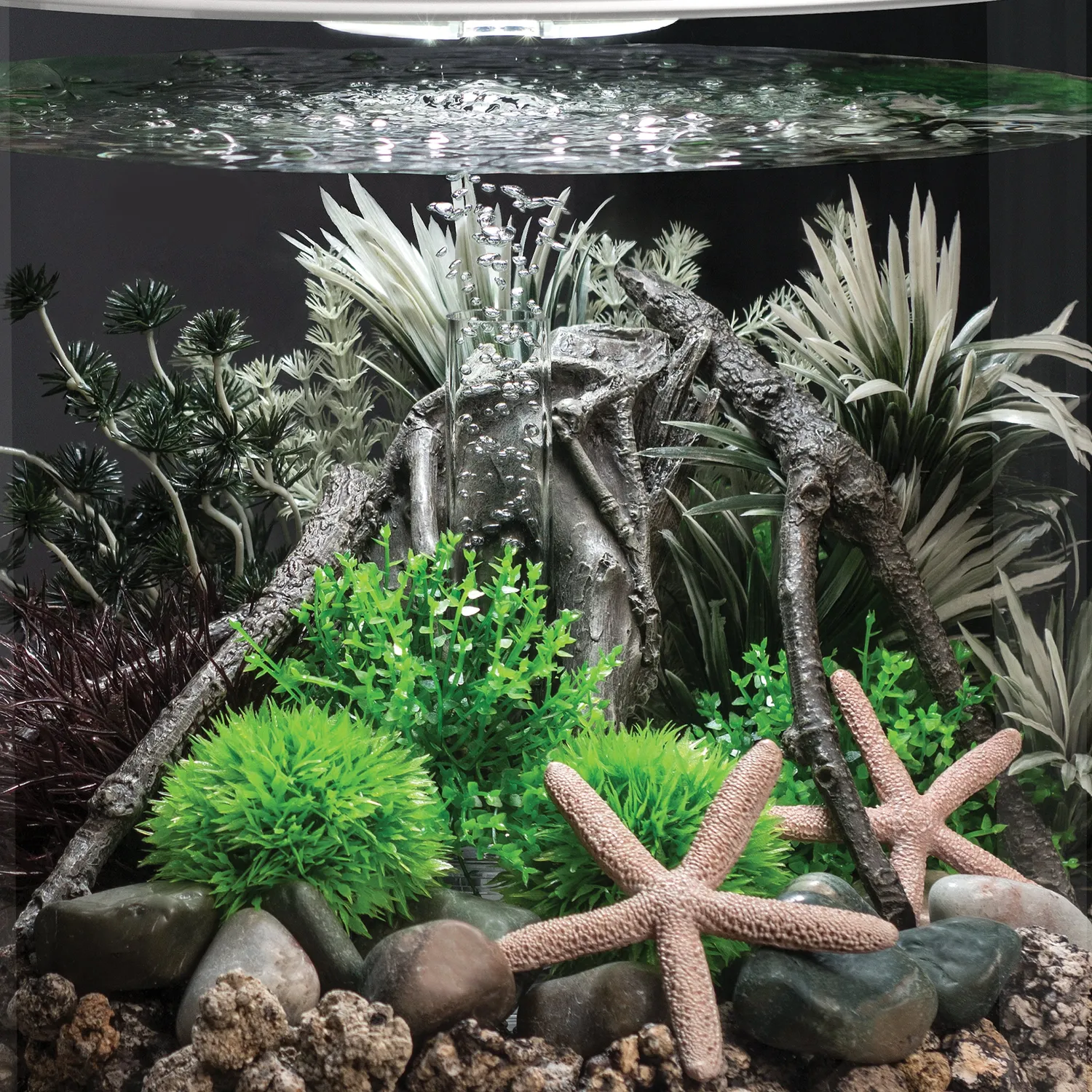 biOrb Amazonas Elements akvariedekor grå 3-pack
