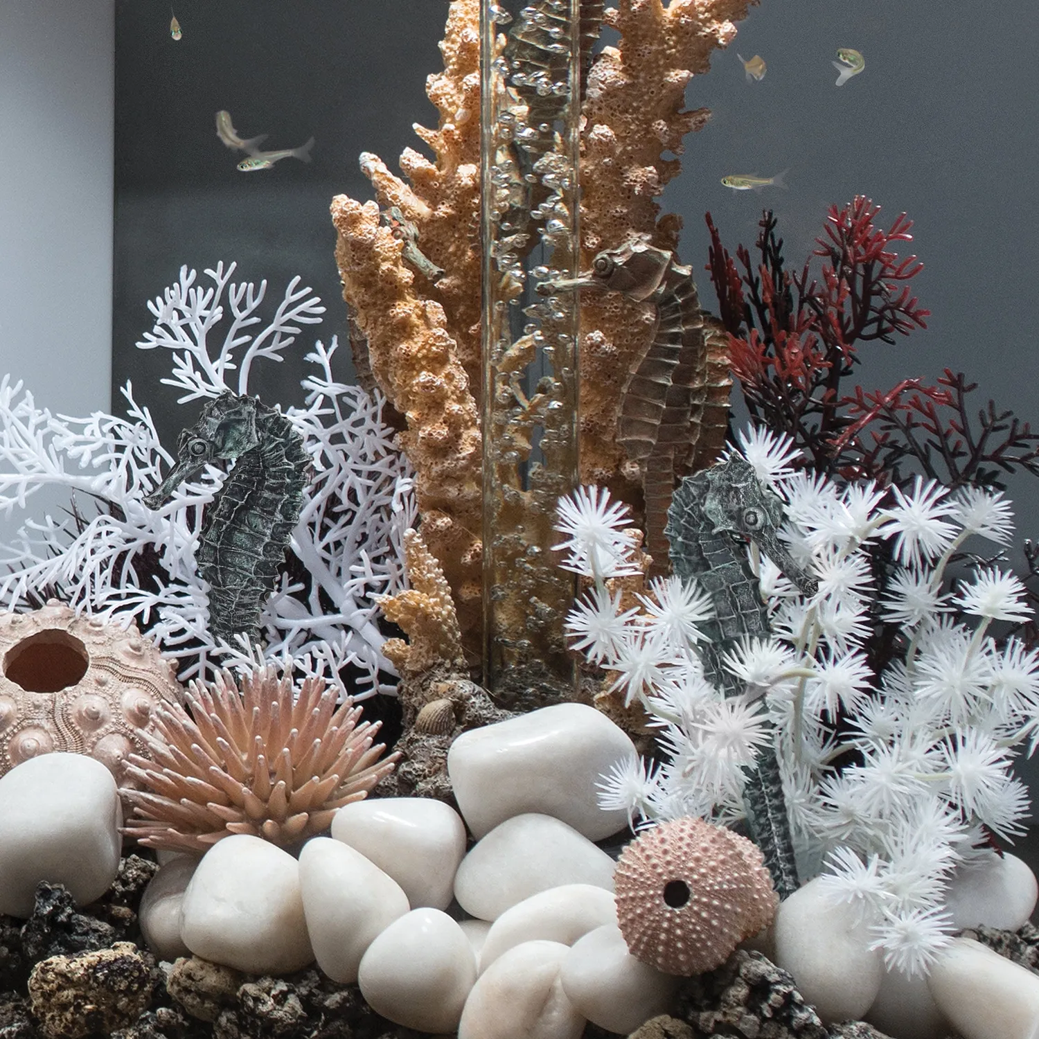 biOrb Seahorse Set akvariedekoration sjöhästar svart 3-pack