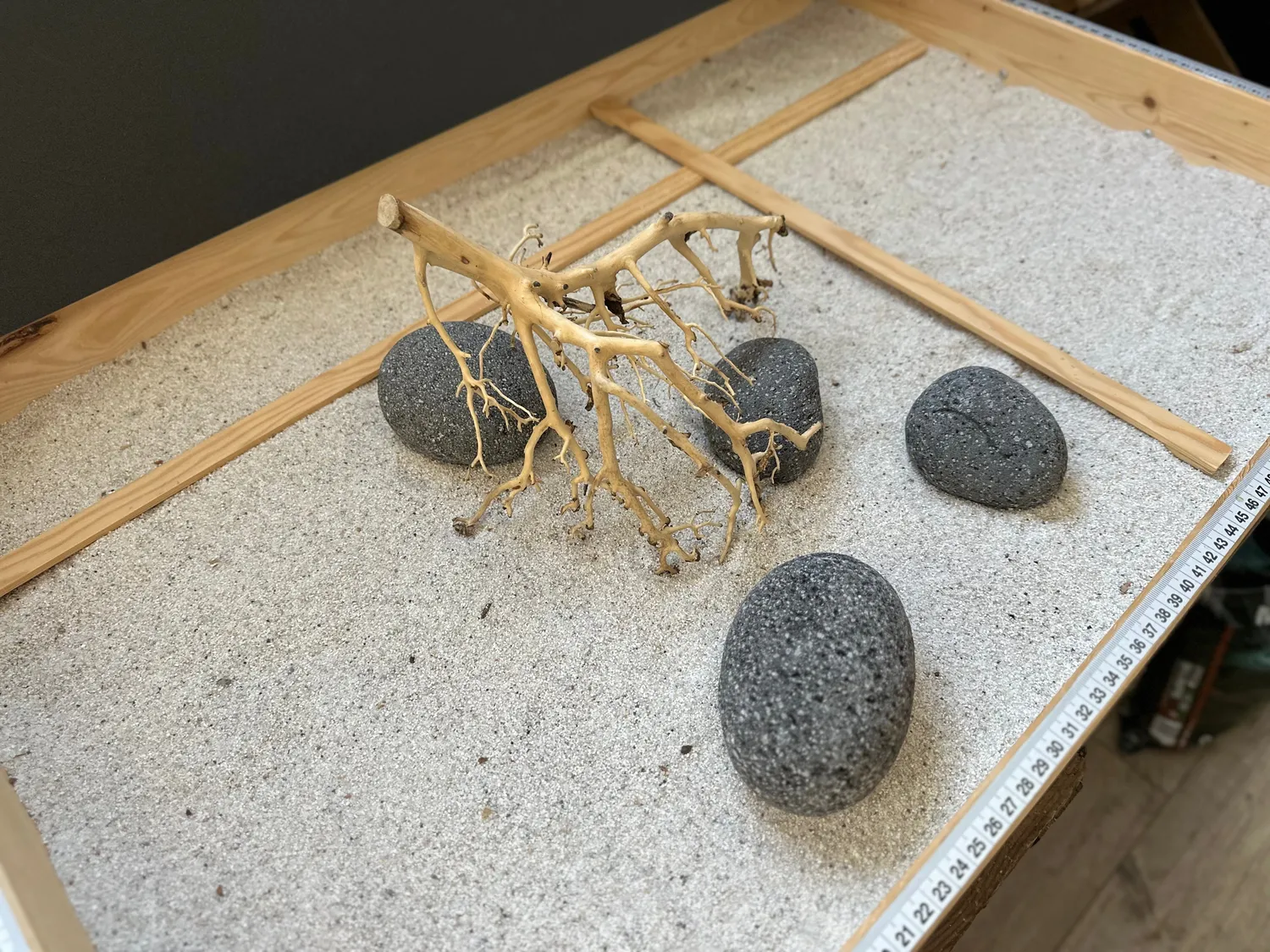 Aquascape hardscape set 3 sten + rot 33x38 cm layout