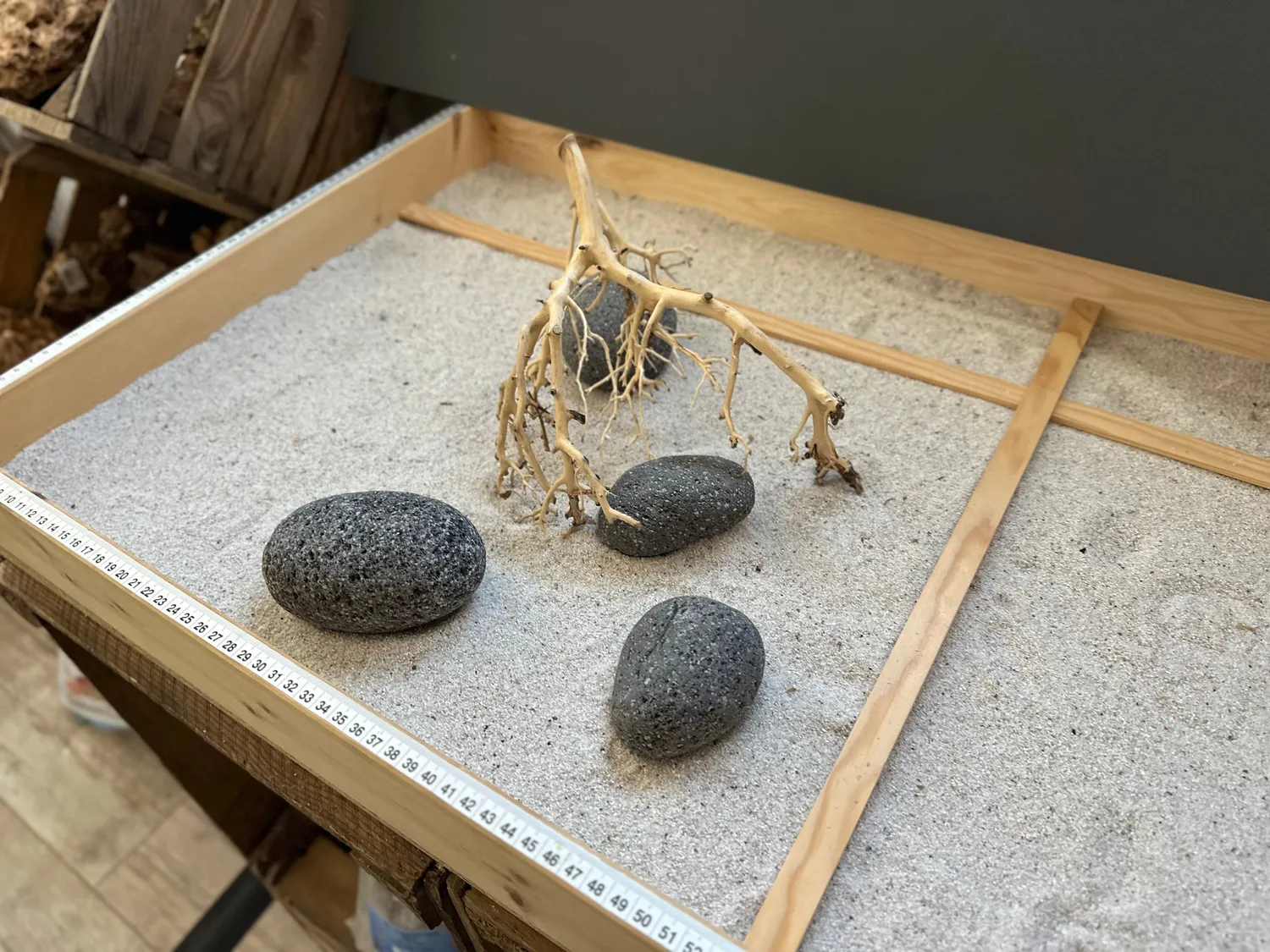 Aquascape hardscape set 3 sten + rot 33x38 cm layout