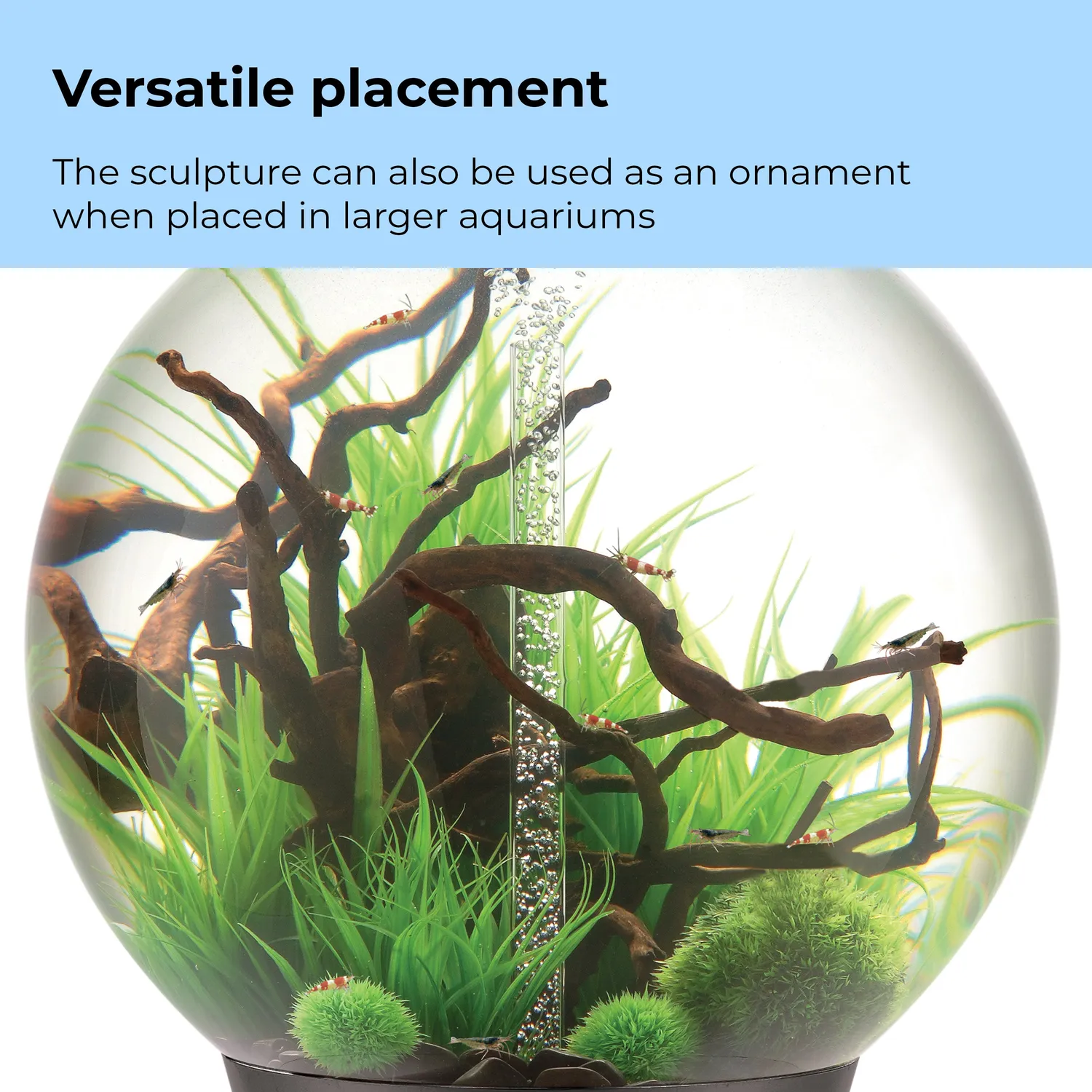 biOrb Grass Ring akvariedekoration grön medium plast