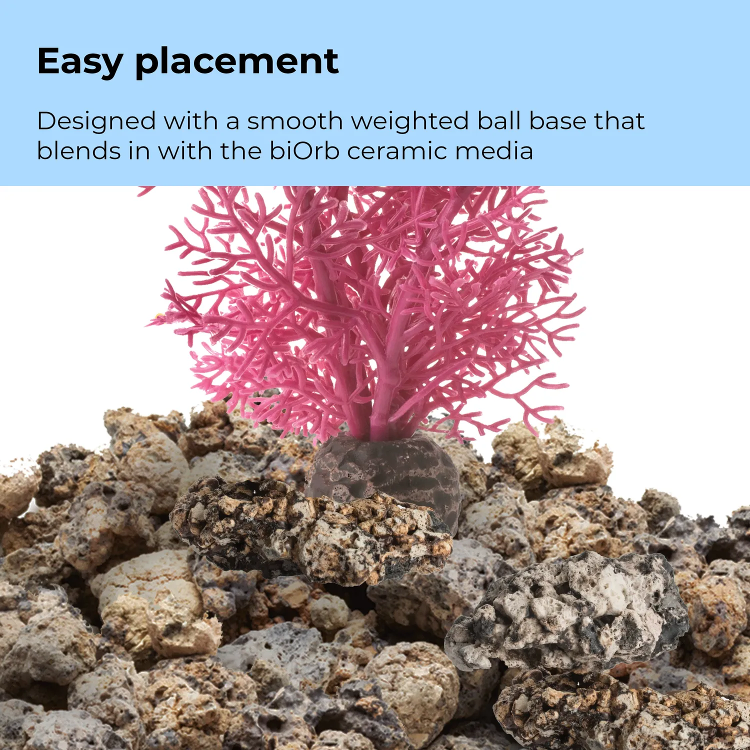 biOrb Medium Sea Fan växt akvarium rosa 290 mm