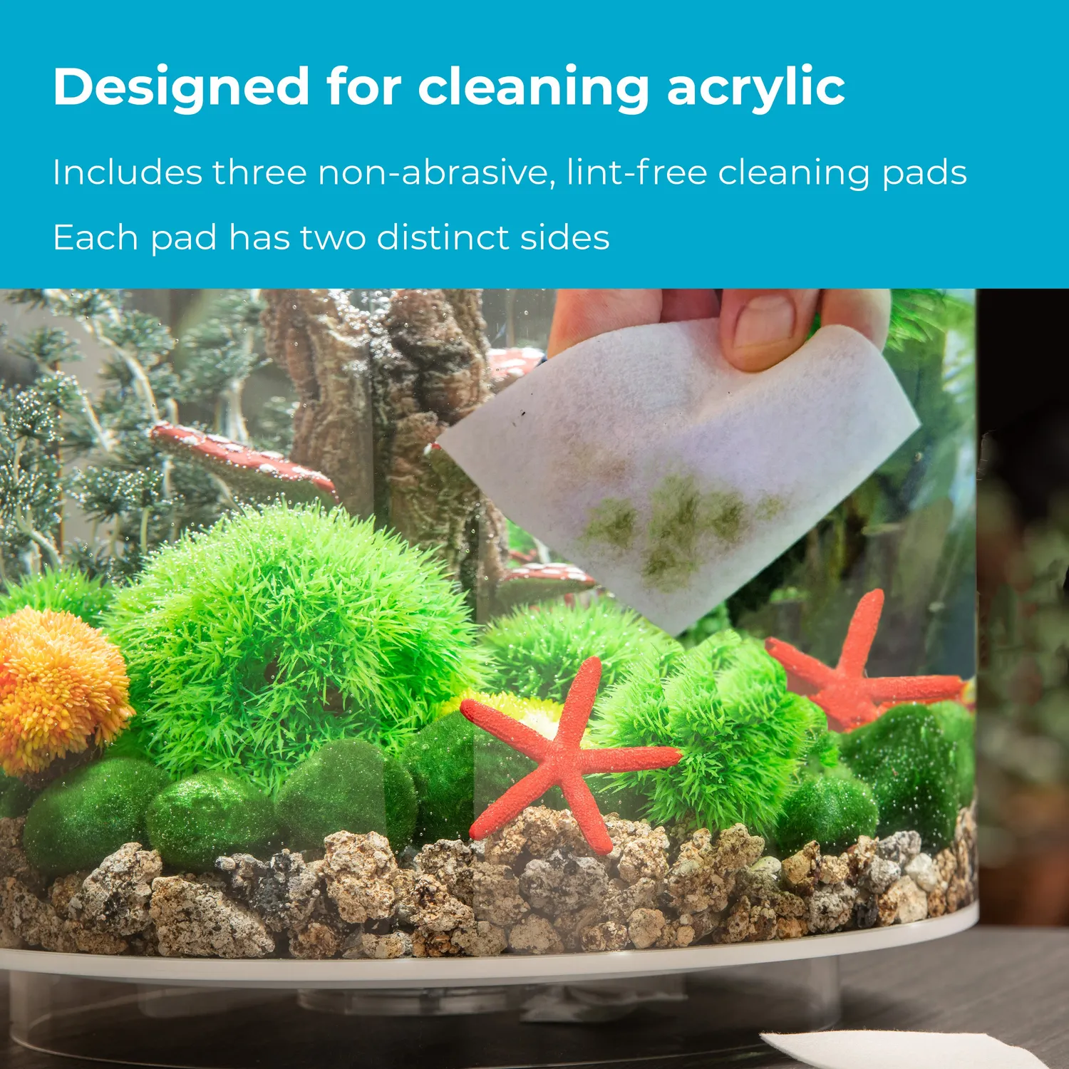 biOrb Cleaning Pads rengöringsdynor akryl 3-pack
