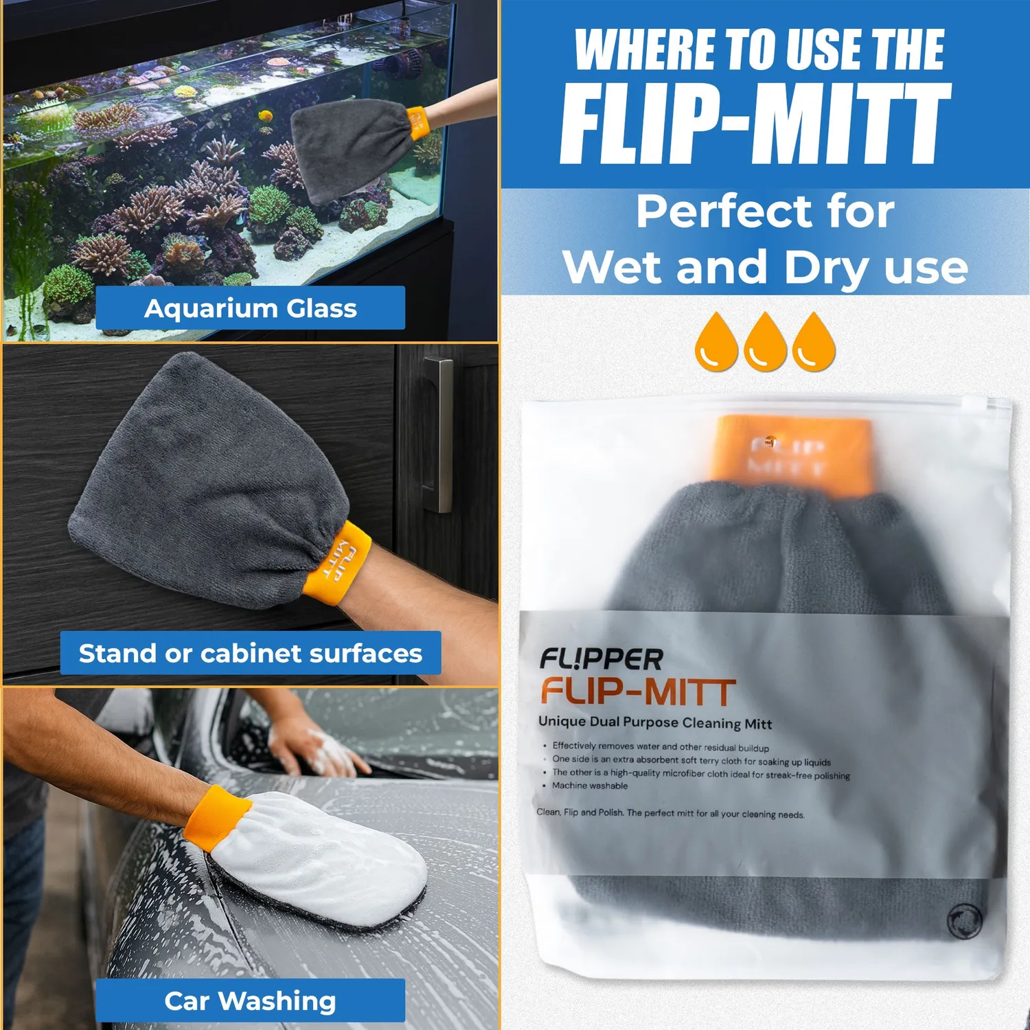Flipper 2-in-1 mikrofibervante rengöring 1-pack