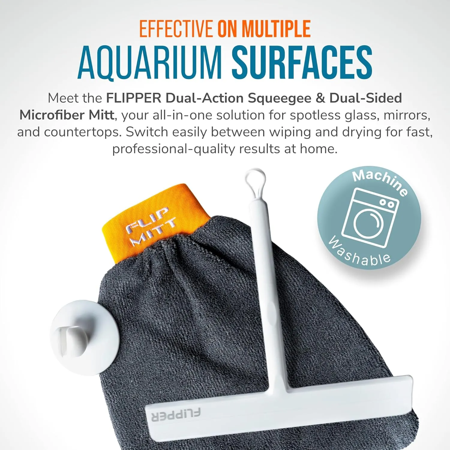 Flipper Mitt Squeegee rengöringsset glas akvarium
