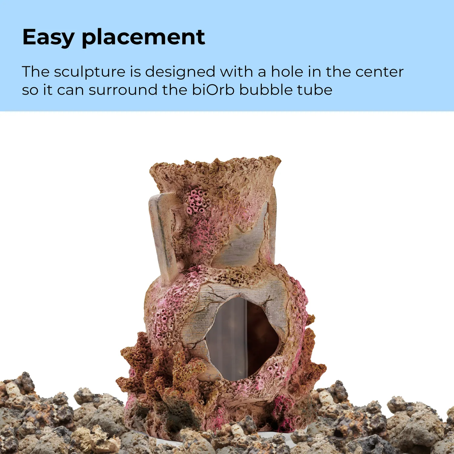 biOrb Lost Vase skulptur akvariedekoration 14 cm mix