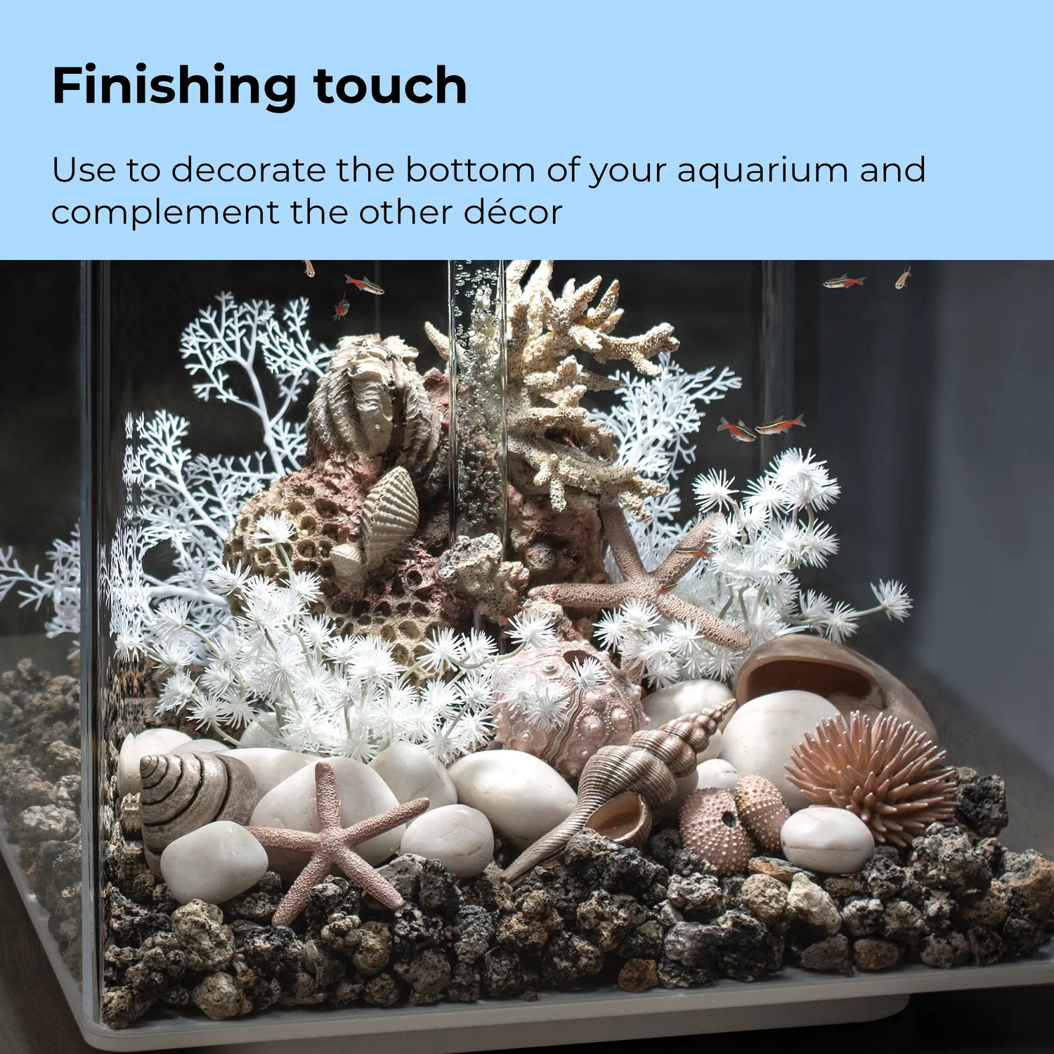 biOrb Sea Urchin akvariedekoration 3-pack natural