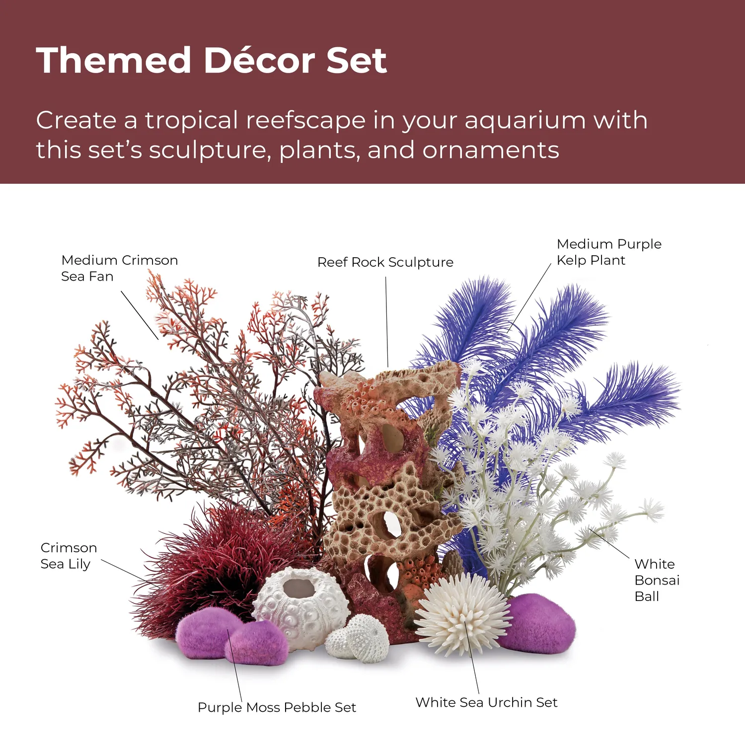 biOrb Reef Rock Décor Set dekoration 7 delar