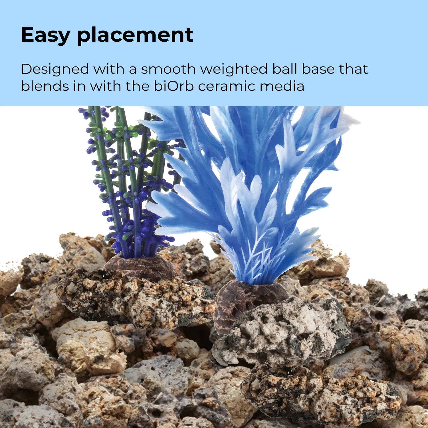 biOrb Medium Blue & Purple Plant Set akvarievisualisering