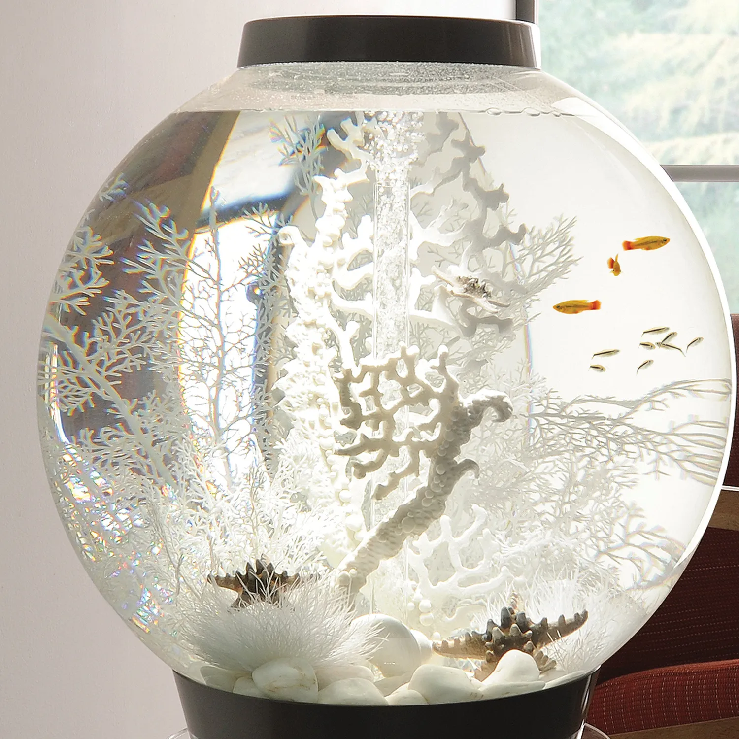 biOrb Large Sea Fan akvarieväxt vit röd 39 cm