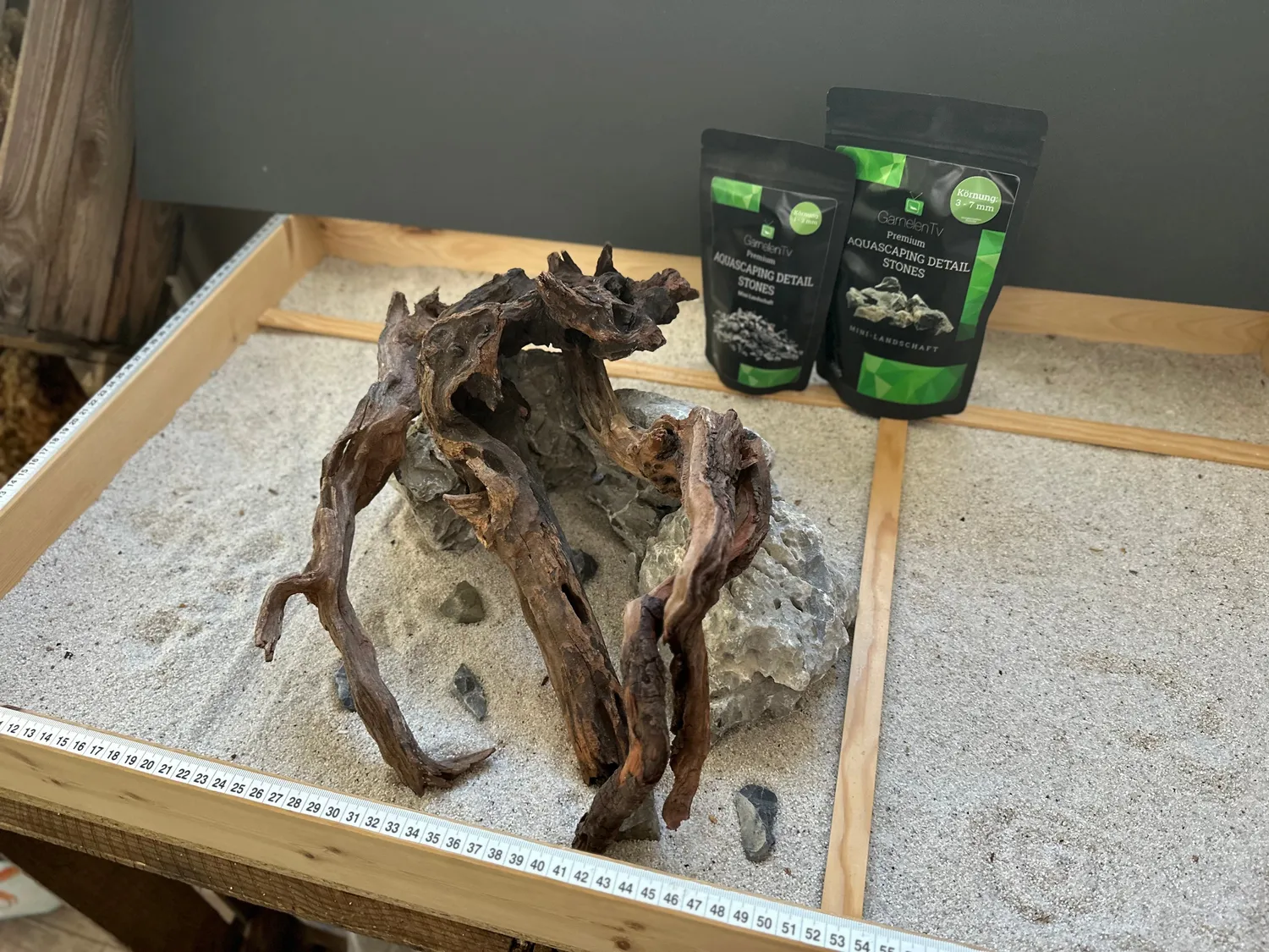 Garnelen TV Aquascape Hardscape Set 5 rot sten akvarium