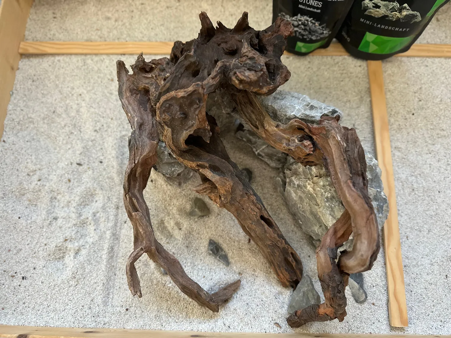 Garnelen TV Aquascape Hardscape Set 5 rot sten akvarium