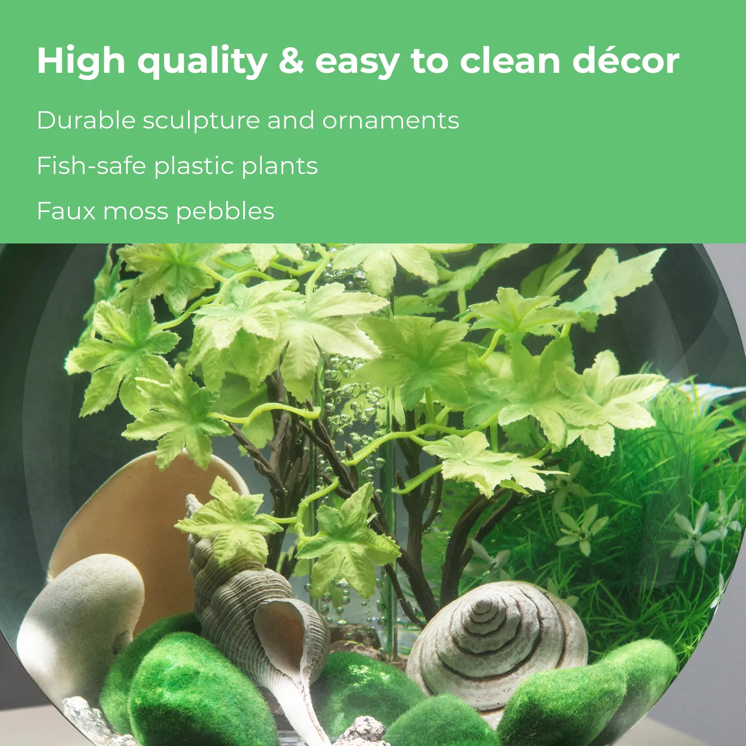 biOrb Summer Décor Set akvariedekor 15 L grön