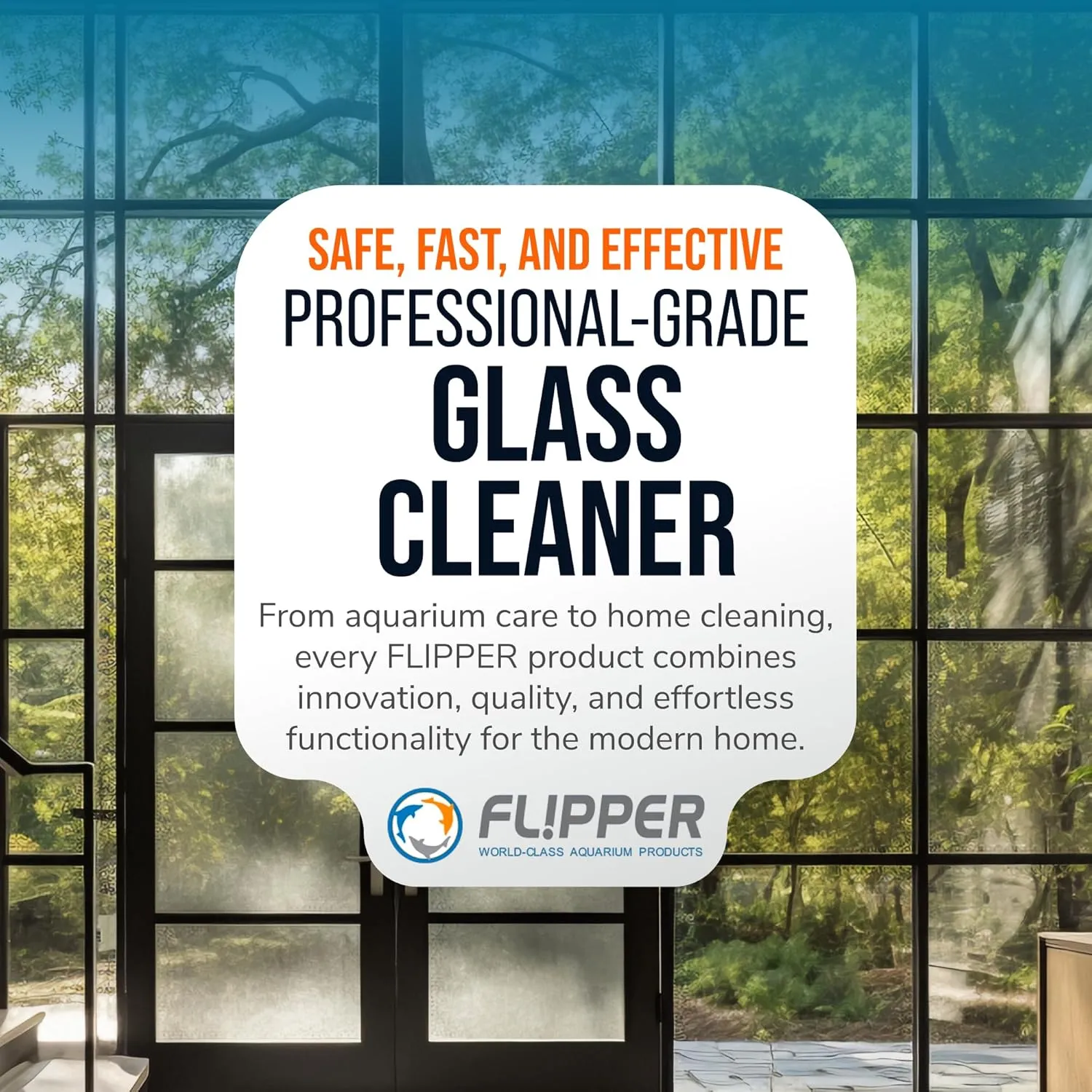 Flipper Mitt Squeegee rengöringsset glas akvarium