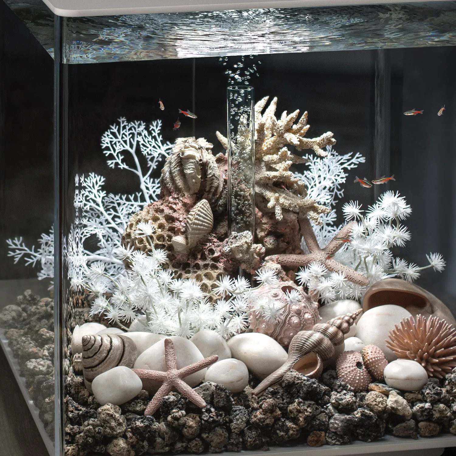 biOrb Small Sea Fan akvarieväxt vit