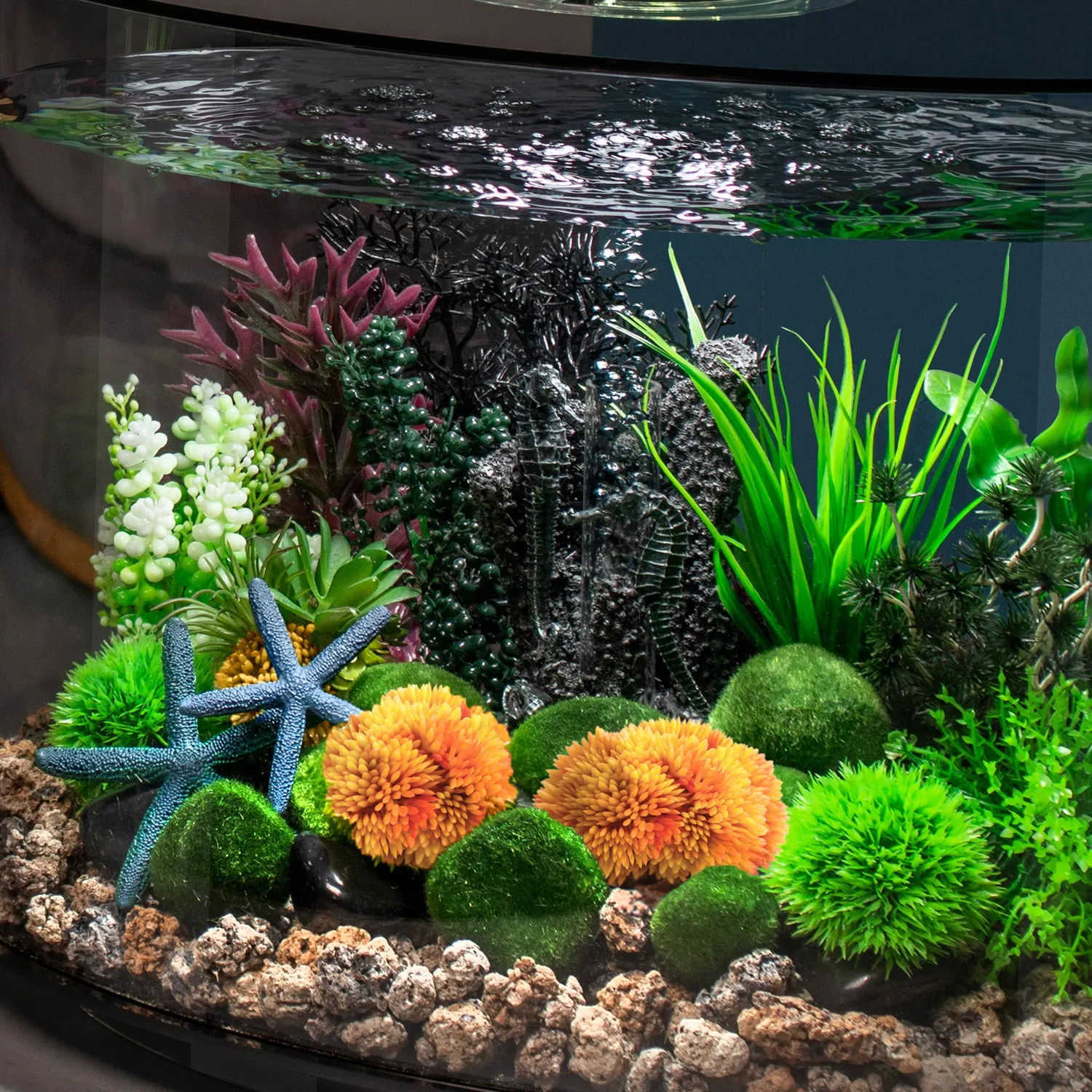 biOrb Coral Ball akvariedekoration orange 3-pack 8 cm