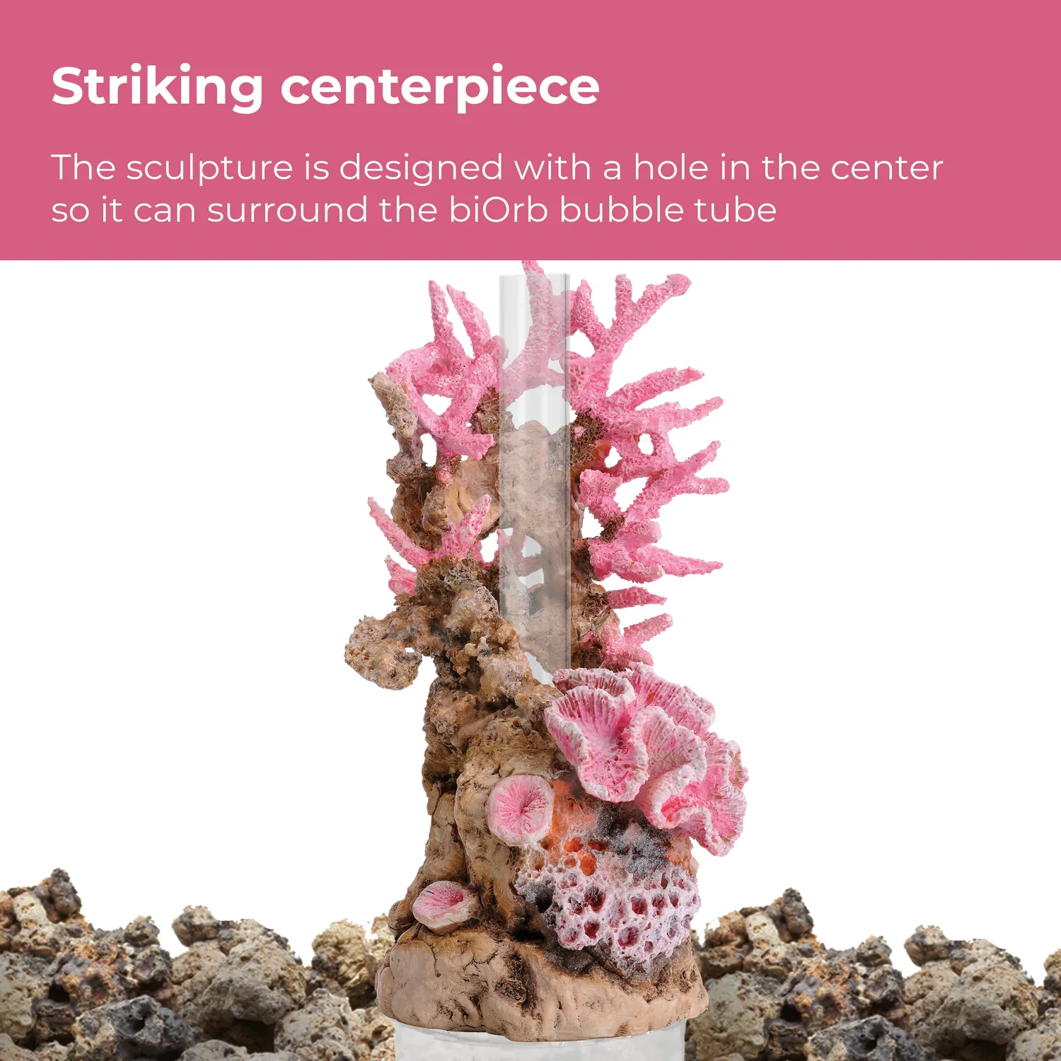 biOrb Pink Ocean dekorationsset rosa 30 liter akvarium