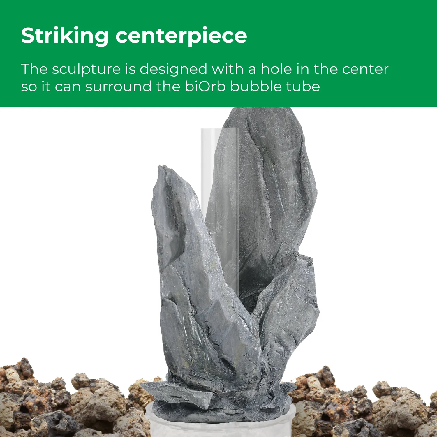 biOrb Stone Garden Décor Set akvariedekor grå